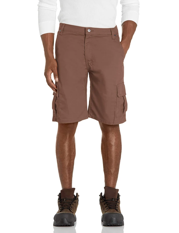 Dickies Men's 11” Cargo Tough Max Duck Short-Relaxed Fit Work Utility, Timber Brown, 40