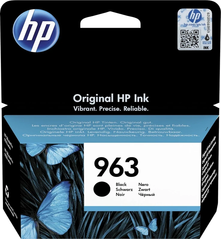 HP 3JA26AE 963 Original Ink Cartridge, Black, Single Pack