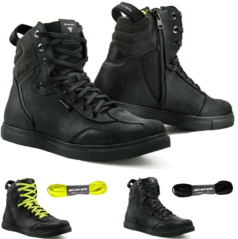 SHIMA Men's Rebel Men Wp Black 43 Motorcycle Boots, Black, EU UK - Image 1