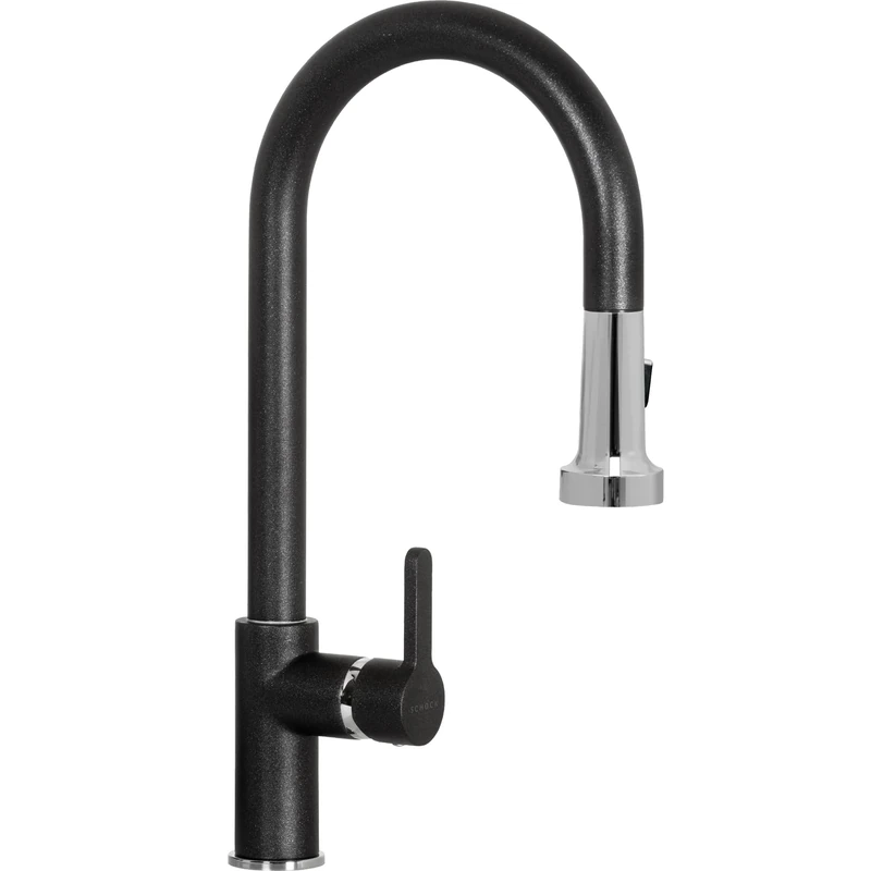 Schock SXALTD51 Miscelatore Aquaalto con Doccia Estraibile a Doppio Gestto Professional Mixer, Anthracite