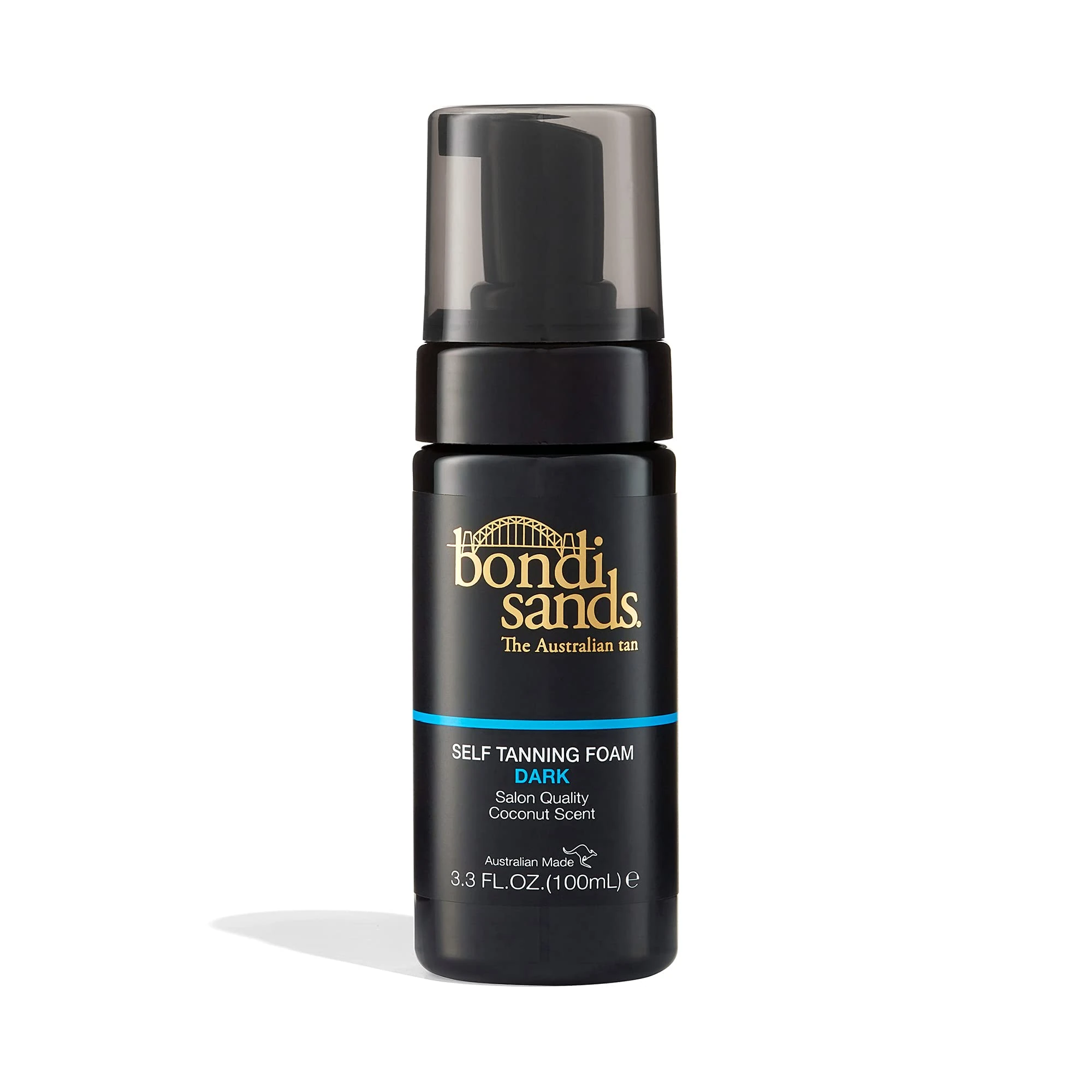 Bondi Sands Dark Self-Tanning Foam | Lightweight, Buildable Formula Gives a Deep Bronzed Glow for a Flawless Finish, Enriched with Aloe Vera, Vegan + Cruelty Free, Coconut Scent | 100 mL/3.3 Oz