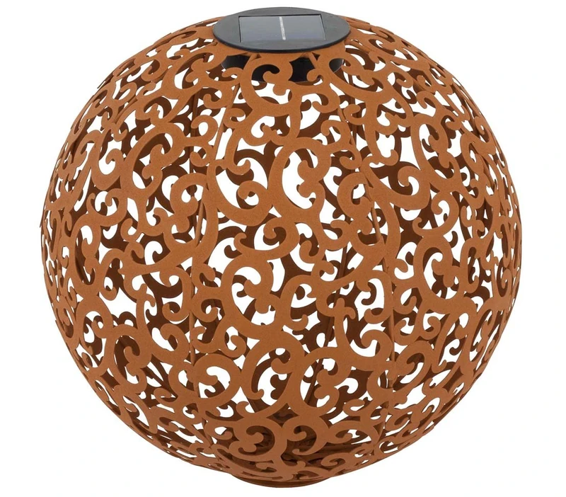 Dehner Lagos Solar Ball Diameter 40 cm Metal Stainless Steel