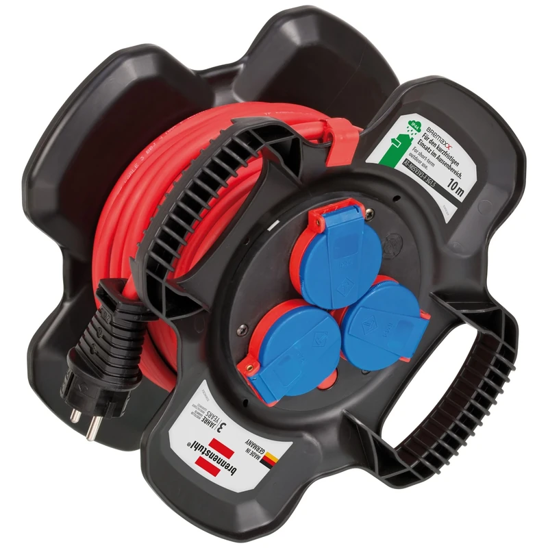 X-Gum IP44 10m Cable Winder AT-N05V3V3-F 3G1.5 *ES*