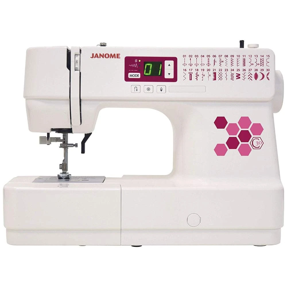 Janome C30 Sewing Machine, White