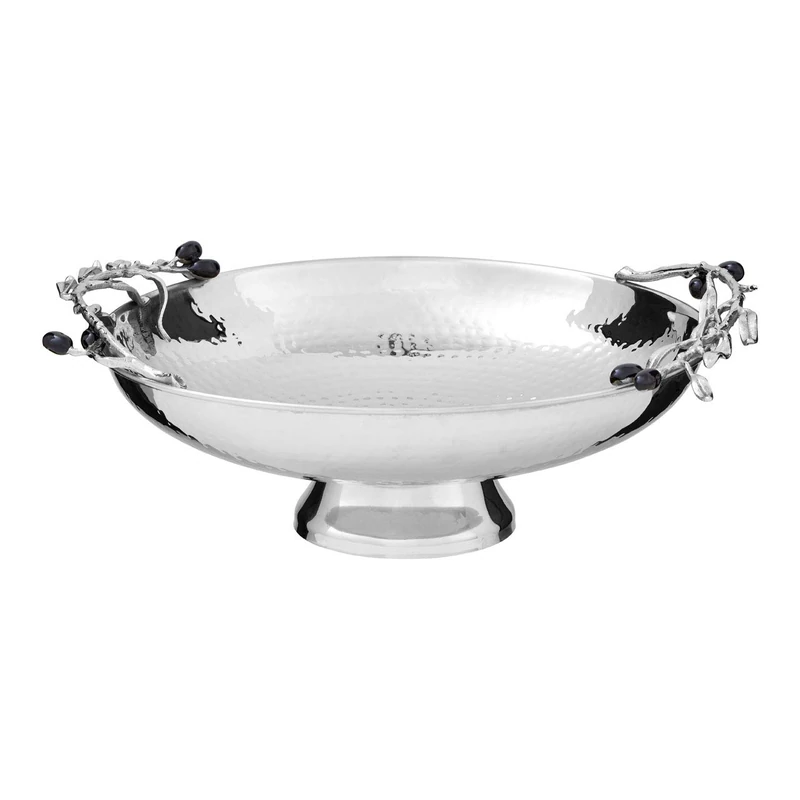 Miressa Grapes Fruit Bowl, Stainless Steel, Hammered Effect