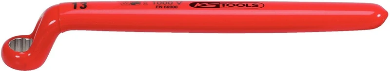 KS Tools 117.2269 Ring Spanner with Protective Insulation,Offset, 5/6”