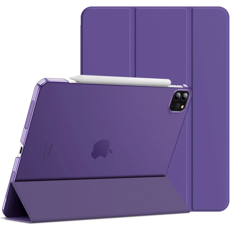 JETech Case for iPad Pro 11-Inch, 2022/2021/2020/2018 Model, Compatible with Pencil, Cover Auto Wake/Sleep (Purple)