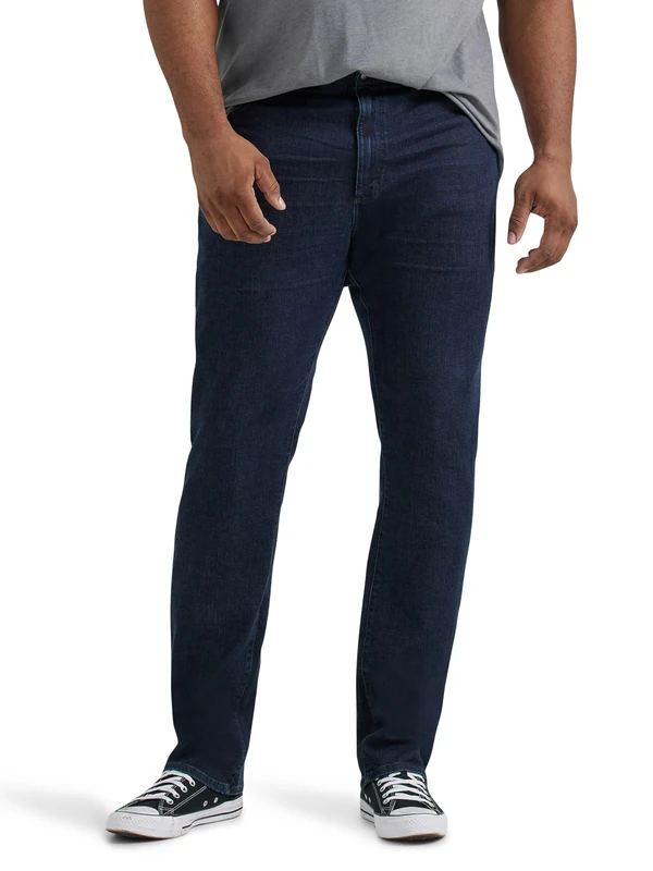 Lee Men's Big & Tall Extreme Motion Athletic Taper Jean, Zander, 58W x 30L