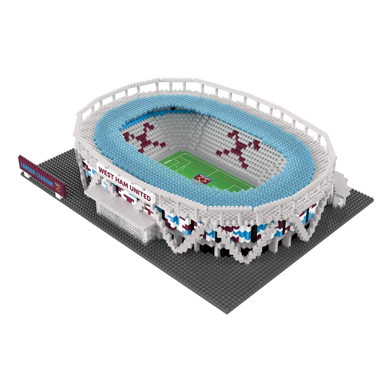 FOCO Officially Licensed West Ham United FC London BRXLZ Stadium 3D Bricks Construction Toy Model