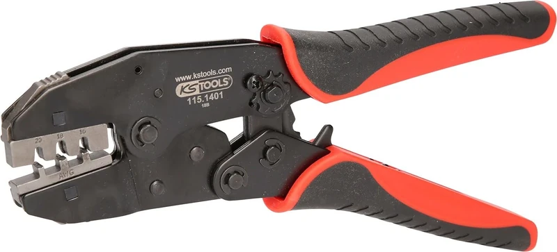 KS Tools 115.1255 Crimping Pliers for German DT and German DTM, Diameter 0.75/1.0/1.5 mm²