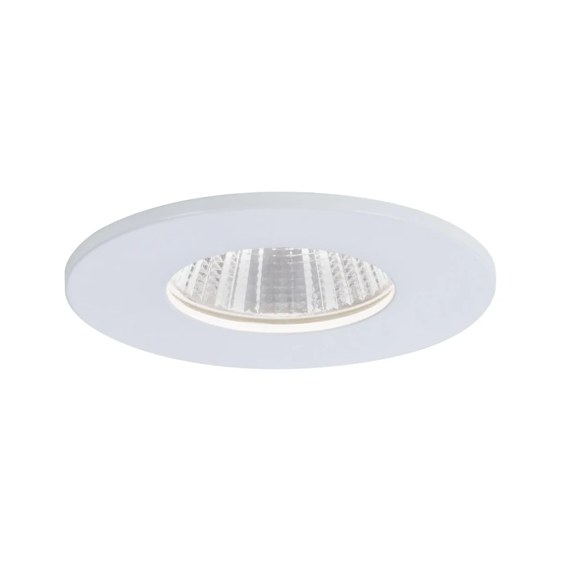 Paulmann 93670 Calla LED recessed luminaire Round incl. 1x7W recessed Spotlight IP65 White matt spot Plastic, Aluminium recessed lamp 4000K