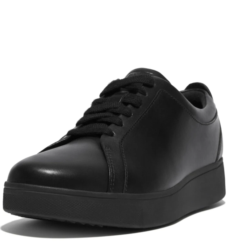 Fitflop Women's Rally Leather Tennis Sneakers - All Black