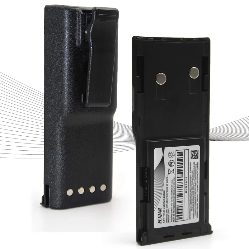 elxjar (2-Pack) 7.5V 1800mAh Replacement Battery for Motorola GP300, GTX800, PTX600, PRO3150, CP450, P080, MTX638, LTS2000, LCS2000, GP88S, GP88, GP600, GP308, CP250, HNN9628A, HNN9628B