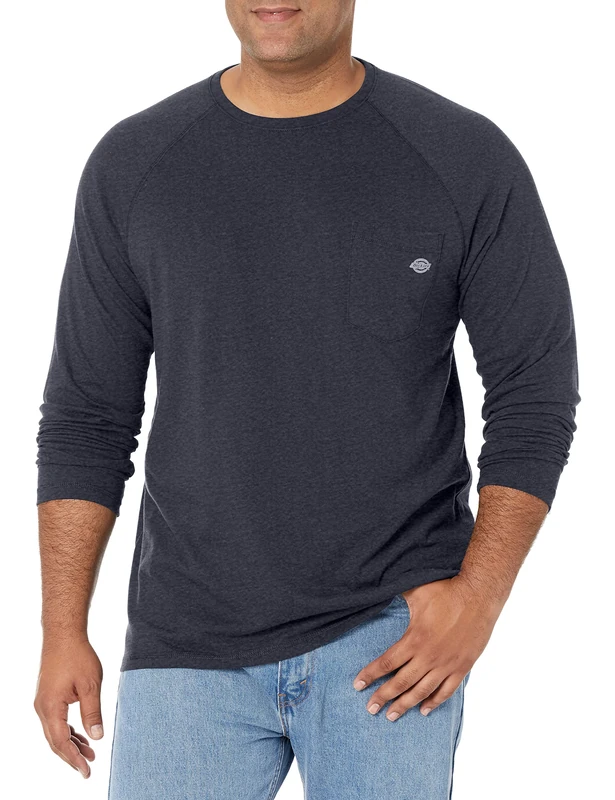 Dickies - Mens Performance Cooling T-Shirt, XX-Large, Dark Navy Heather