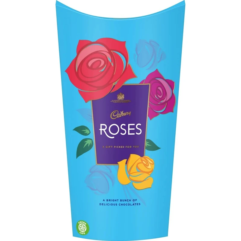 Cadbury Roses Chocolate Gift Carton Assorted Miniature Milk Chocolates, The Perfect Valentines Day Gift, 290 g (Pack of 1)