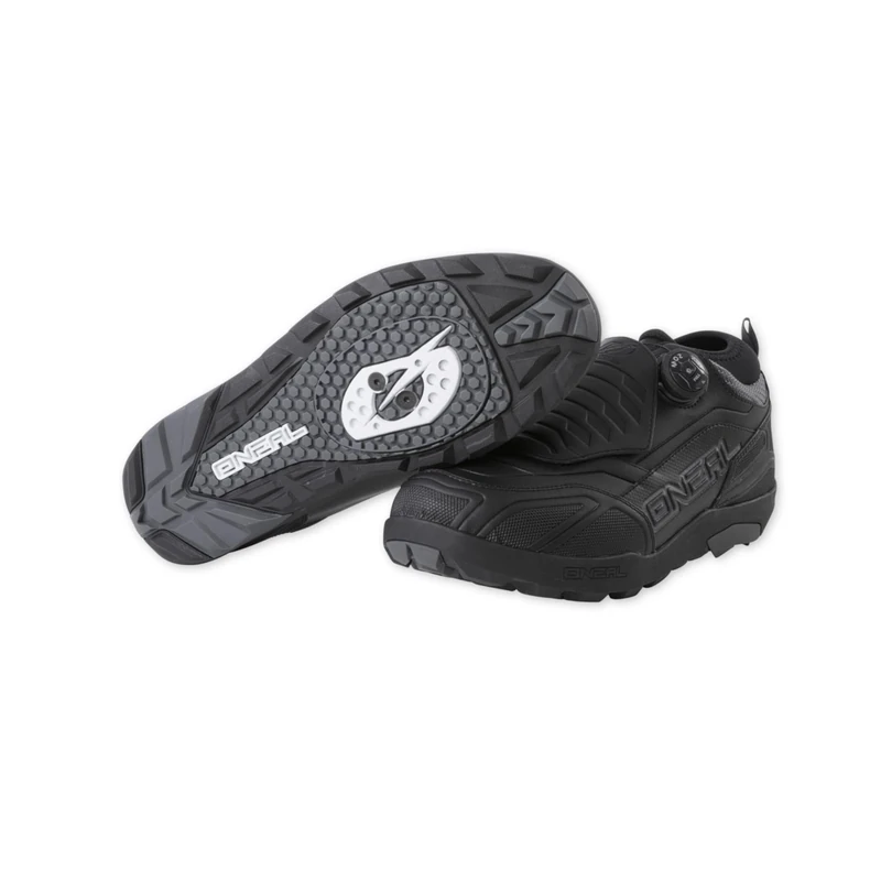 O'NEAL | Cycling-Shoe | Mountain Bike MTB DH FR Downhill Freeride | Waterproof, Breathable, Twist-and-Quick Fastener Loam WP SPD Shoe Unisex | Adult | Black | Size 47 - Image 1