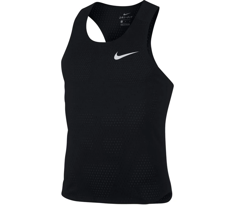 Nike Men's M NK AROSWFT SINGLET Tank Top, Black/(White), XL