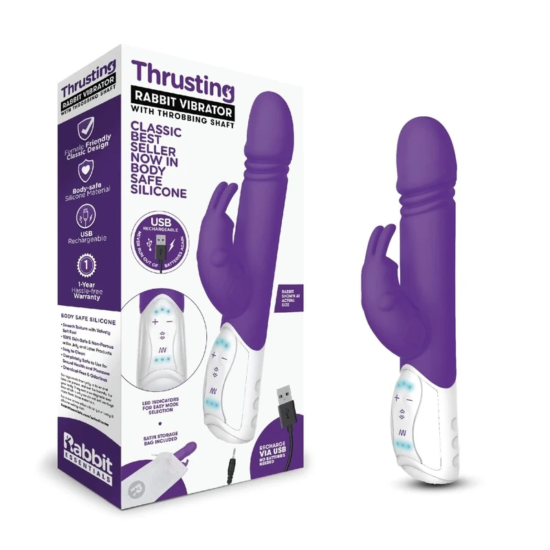 RABBIT ESSENTIALS Vibrator-630000010600 Vibrator Purple One Size
