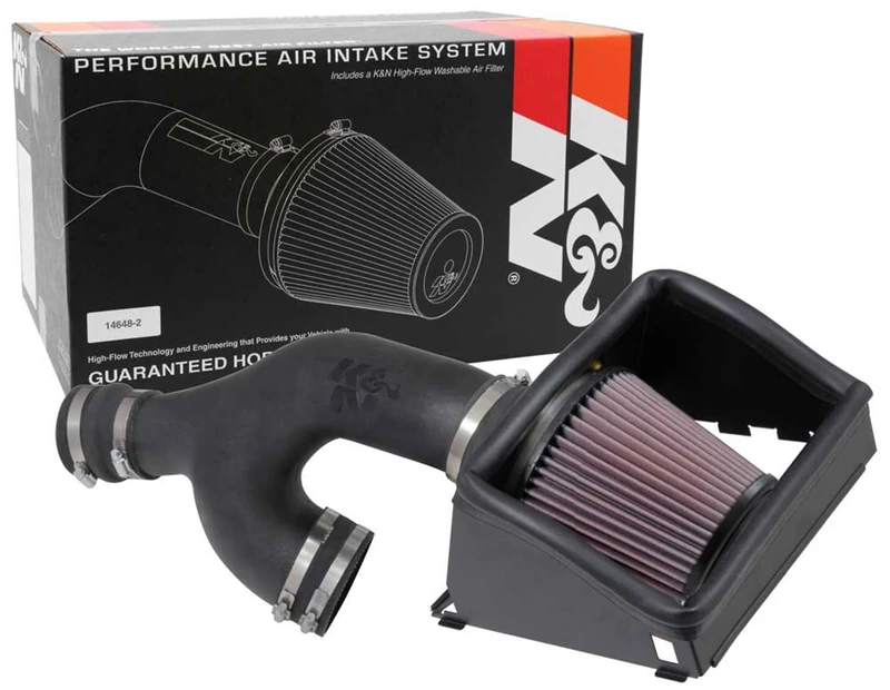 K&N Cold Air Intake Kit: High Performance, Guaranteed to Increase Horsepower: 50-State Legal: 2017 FORD (F150, F150 Raptor)57-2599
