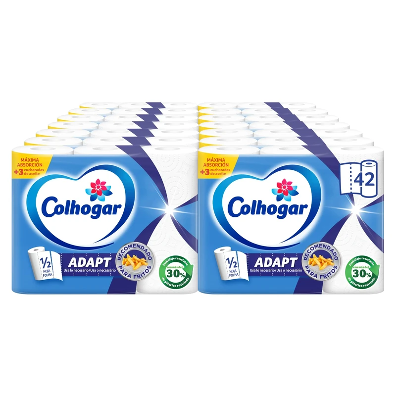 Colhogar Kitchen Paper – Pack of 14 x 3 rolls (42 rolls)
