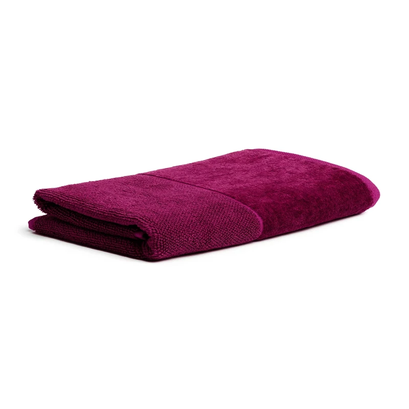 Möve Bamboo Luxe bath towel 80 x 150 cm made of 60% cotton / 40% viscose from bamboo cellulose, berry