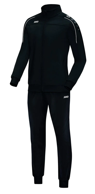 JAKO Classico Unisex Children's Tracksuit, Polyester, Black, 128