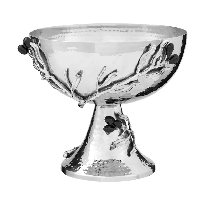 Miressa Grapes Fruit Bowl, Stainless Steel, Hammered Effect