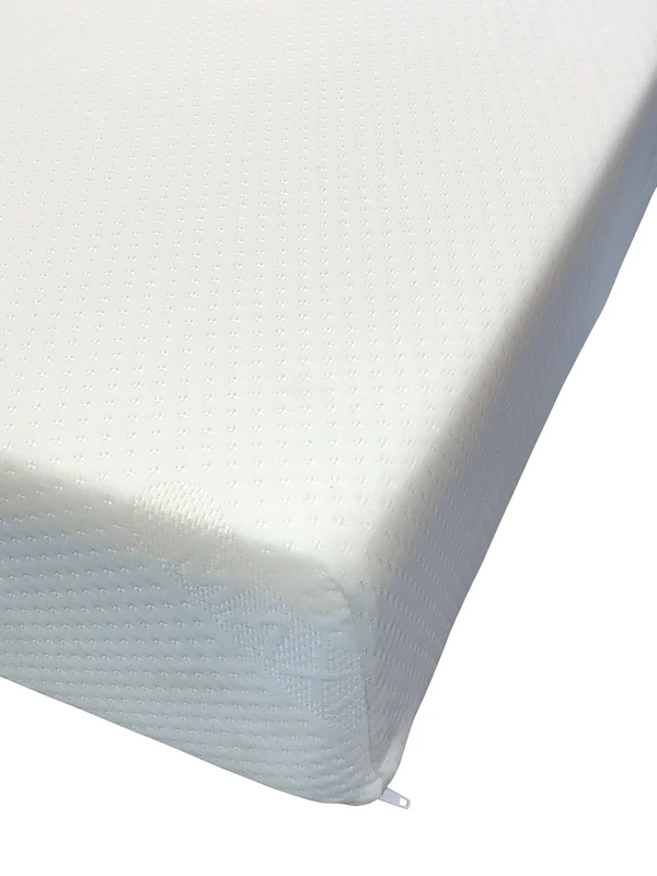 8" Deep Memory Foam Mattress by eXtreme Comfort in Plain White Zipped Cover and Full 2" Memory Foam Layer - No Springs (2ft6 by 6ft3 Small Single)