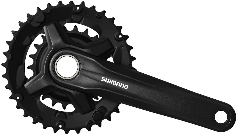 Shimano FC-MT210 2x9-Speed Crankset, Black, 175 mm