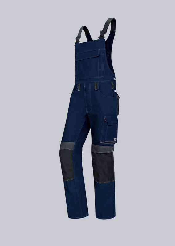 BP 1820-565-7332 Men'S Work Trousers, Higher Waist At The Back, 285,00 G/M², Fabric Blend With Stretch, Olive/Black, Size 45/46N