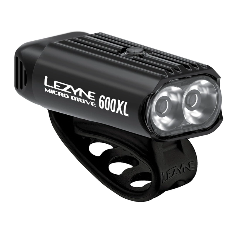 LEZYNE Micro 600 XL Unisex Adult USB Rechargeable LED Mountain Bike Light, Black, Size: One Size (Manufacturer's Size: One Size)