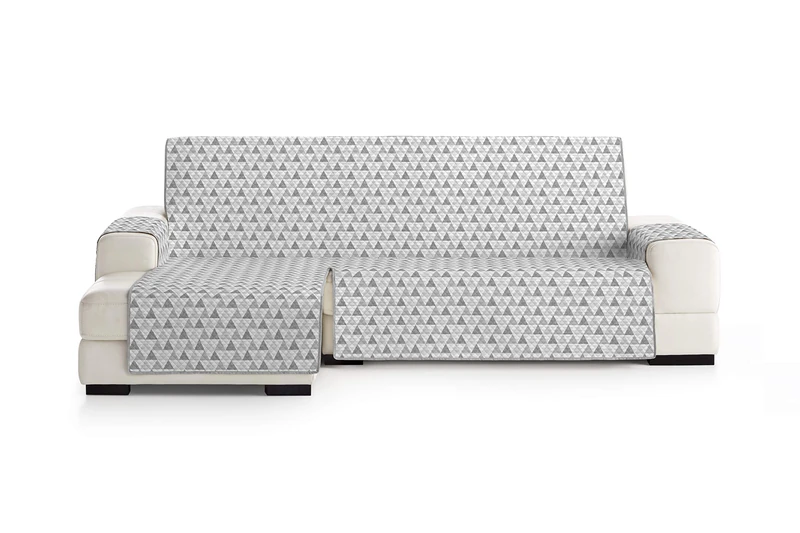 Eysa Cover, Polyester, C/6 Grey-Grey, Chaise Longue 290 cm. Suitable for Sofas from 300 to 350 cm - Image 1