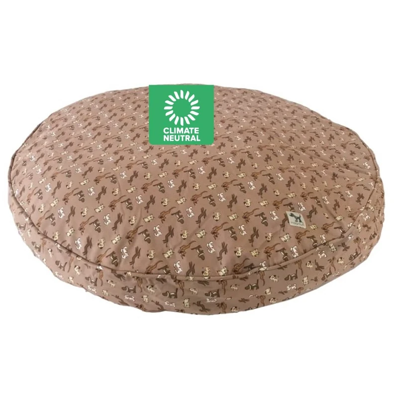 Molly Mutt Medium to Large Dog Bed Cover - Daysleeper Print - Measures 36” x 5’’ - 100% Cotton - Durable - Breathable - Sustainable - Machine Washable Dog Bed Cover