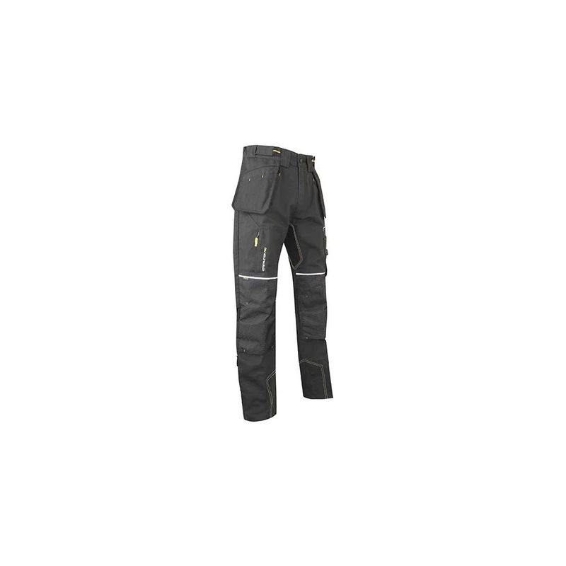 LMA Workwear 1369 ETABLI Canvas Trousers with Cordura, Size 56, Carbon Grey