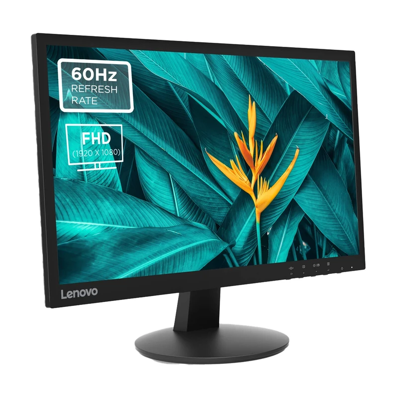 Lenovo C22-10 21.5 Inch FHD Monitor (TN Panel, 60 Hz, 5 ms, HMDI, VGA) – Quick Release Tilt Screen, Black
