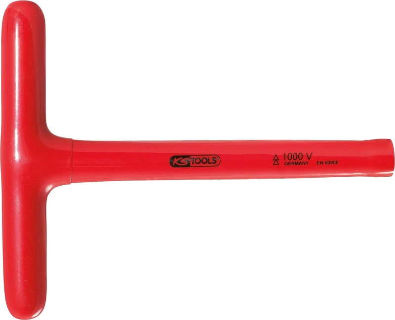 KS Tools 117.2429 T-Grip Socket Wrench with Protective Insulation, 11mm