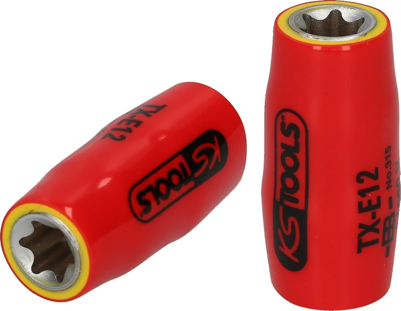 KS Tools 117.2386 3/8" Torx E-Socket with Protective Insulation, E16 - Image 1