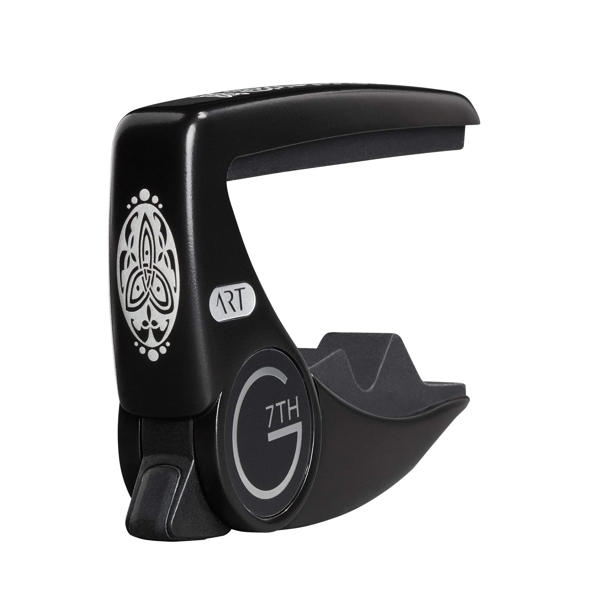 G7th Performance 3 6 String Celtic Black Guitar Capo - Groundbreaking Tension Control & Adaptive Radius Technology - The Perfect Capo for Acoustic Guitar and Electric Guitar, UK Designed Excellence