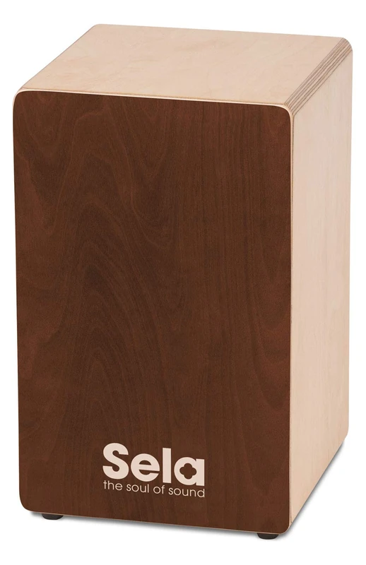 Sela SE 162 Primera Cajon Brown with Sela Snare System, Assembled, for Beginners and Advanced users, Made in Germany