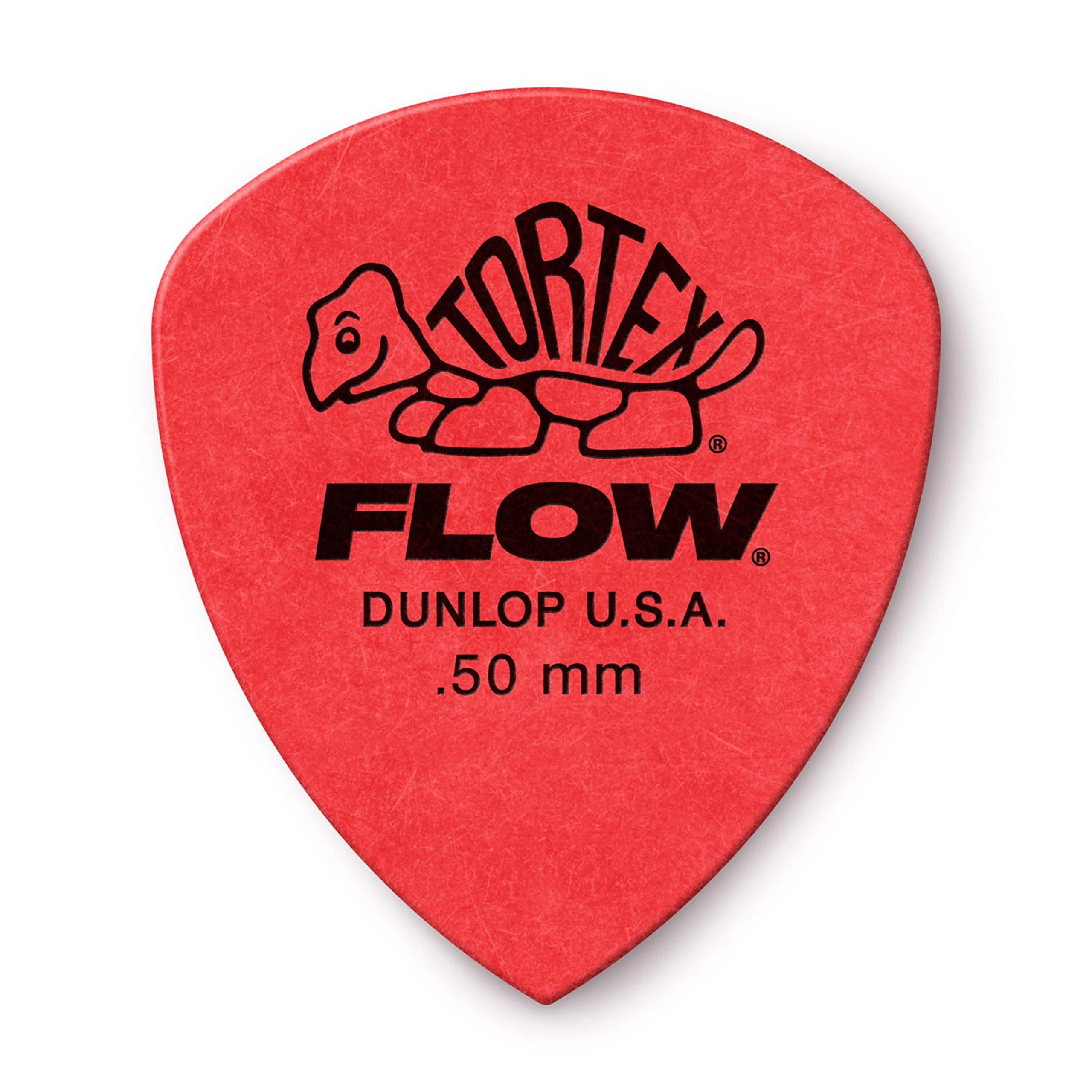 DUNLOP TORTEX® FLOW® PICKS – Standard .50 mm – Red (Set of 12 pieces)