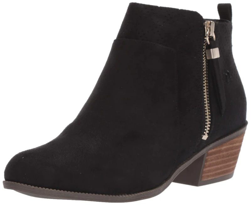 Dr. Scholl's Shoes Women's Brianna Ankle Boot, Black Microfiber, 4 UK