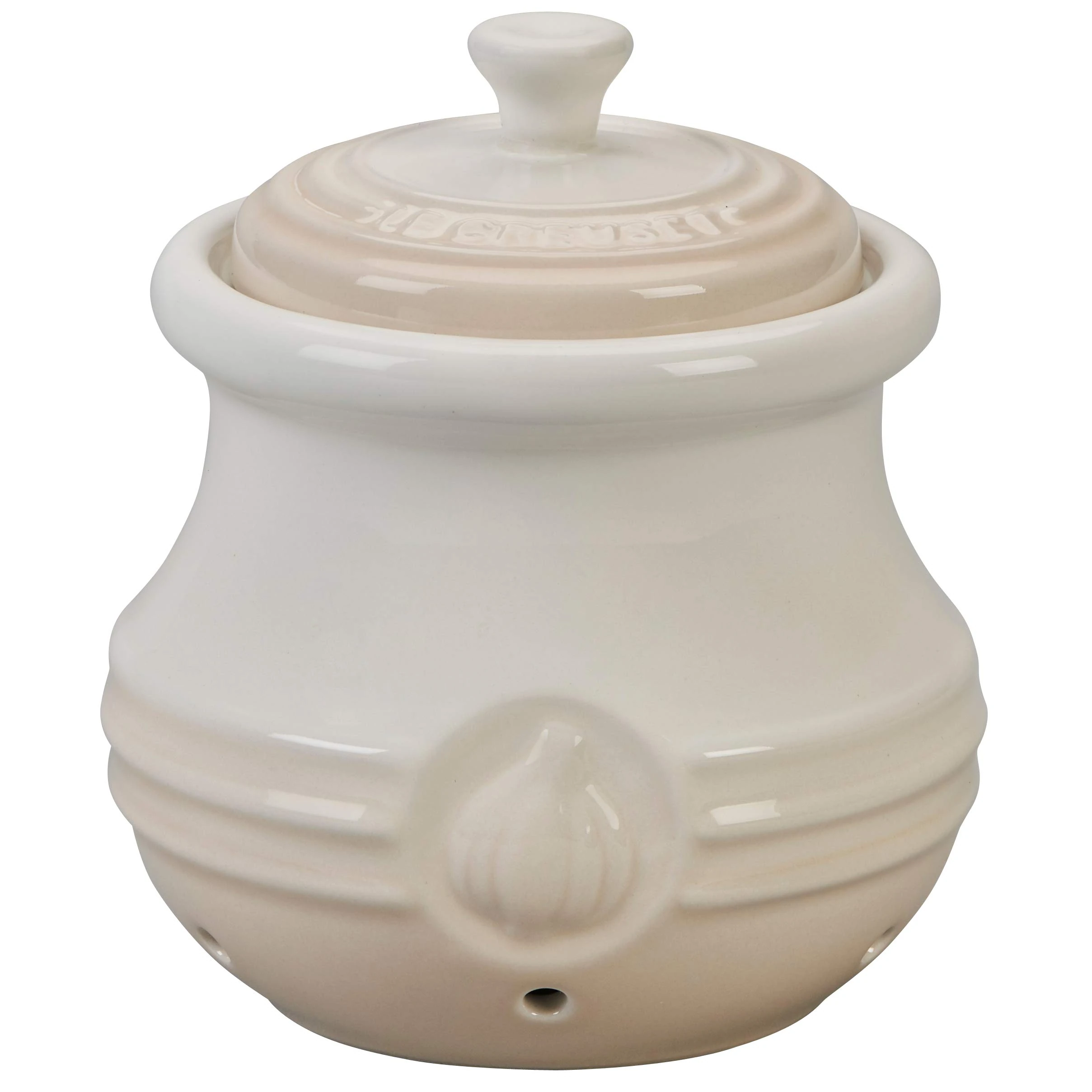 Le Creuset Stoneware Garlic Keeper, Meringue, 70832307160000