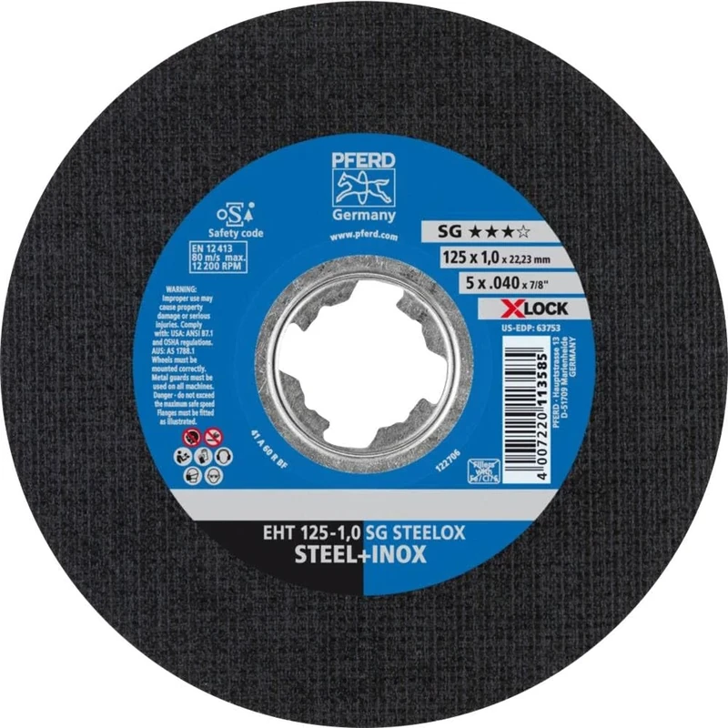 Pferd 61341113 X-Lock Performance Line SG Steelox Cutting Disc