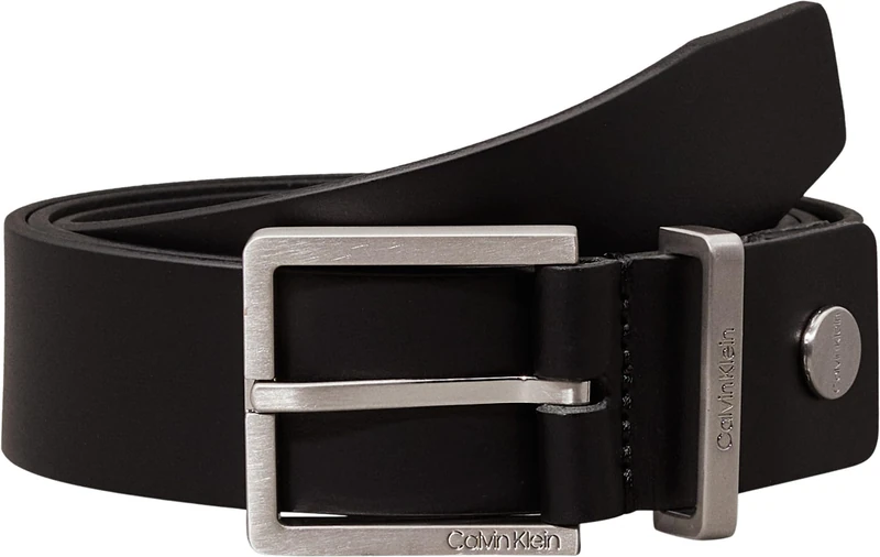 Calvin Klein Men's Casual Adj. Belt 3.5cm K50k504301 Belts, Black (Black), 80