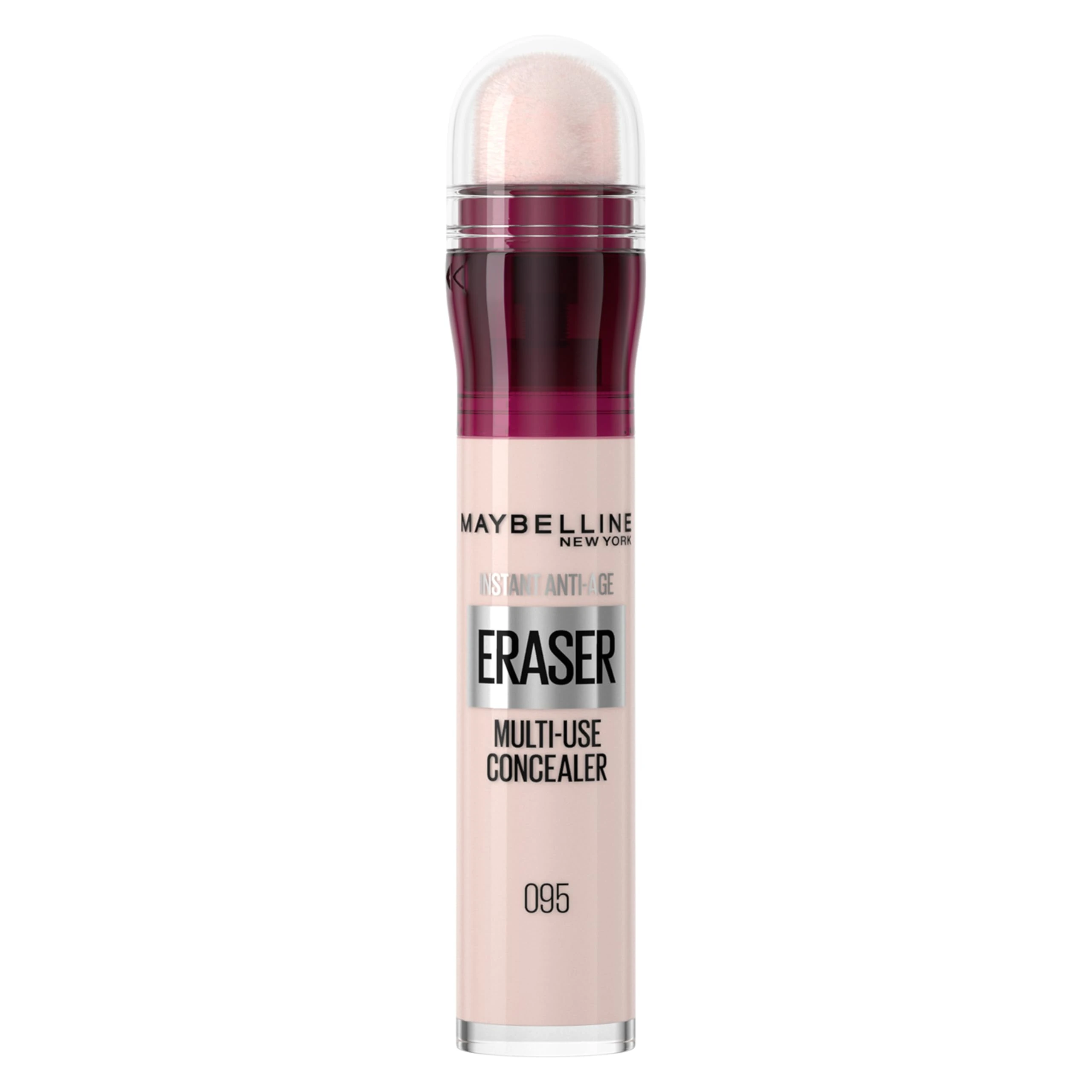Maybelline Instant Anti-Age Eraser Eye Concealer for Face, Dark Circles, Blemish & Fine Lines Concealer, Full Coverage, Dermatologist Tested, Suitable for Sensitive Skin, Shade: 95 Cool Ivory