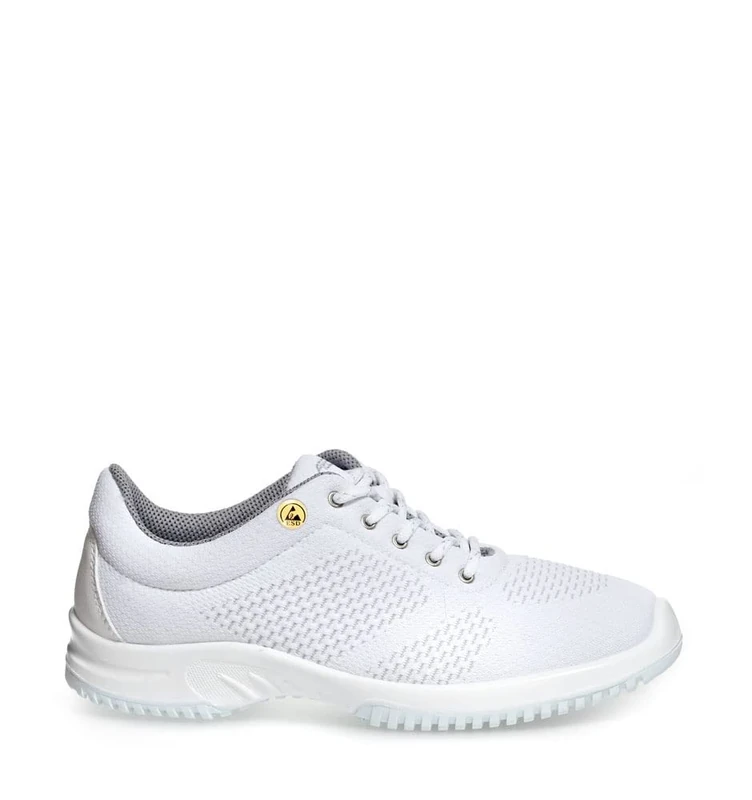 Abeba 36772 UNI6 ESD Low Shoe, O2, FO, SRC, White, Size 6