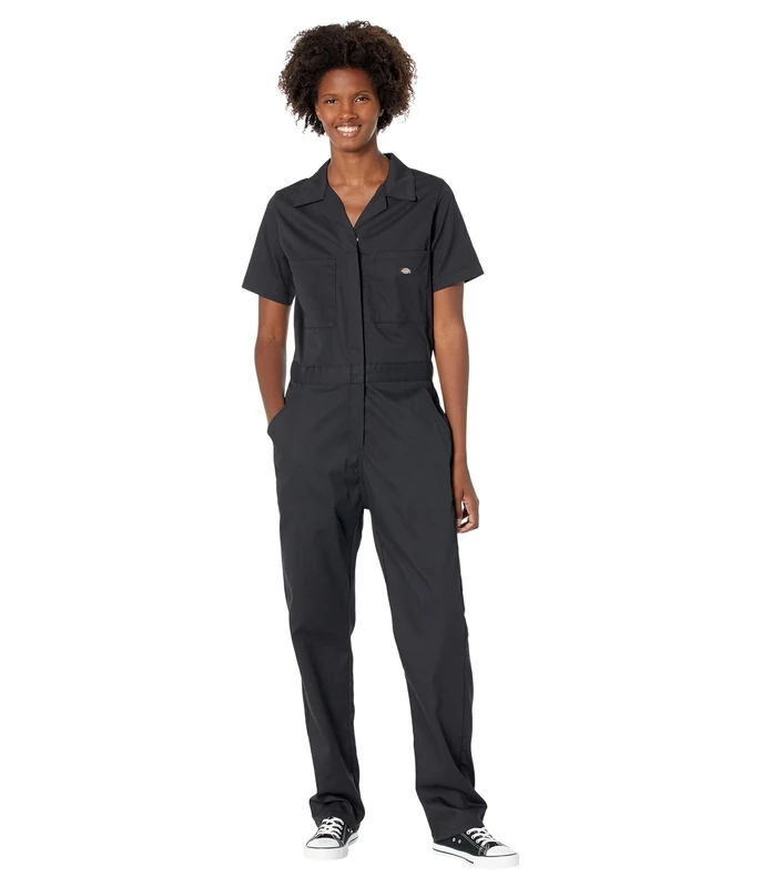 Dickies, Women's, SS FLEX COVERALL, BLACK, M - Image 1