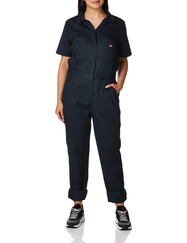 Dickies, Women's, SS FLEX COVERALL, DARK NAVY, L