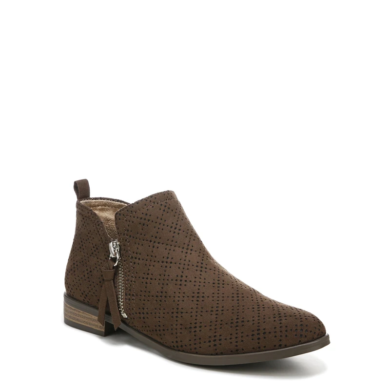 Dr. Scholl's Shoes Women's Rate Zip Ankle Boot, Chocolate Brown, 9.5 M