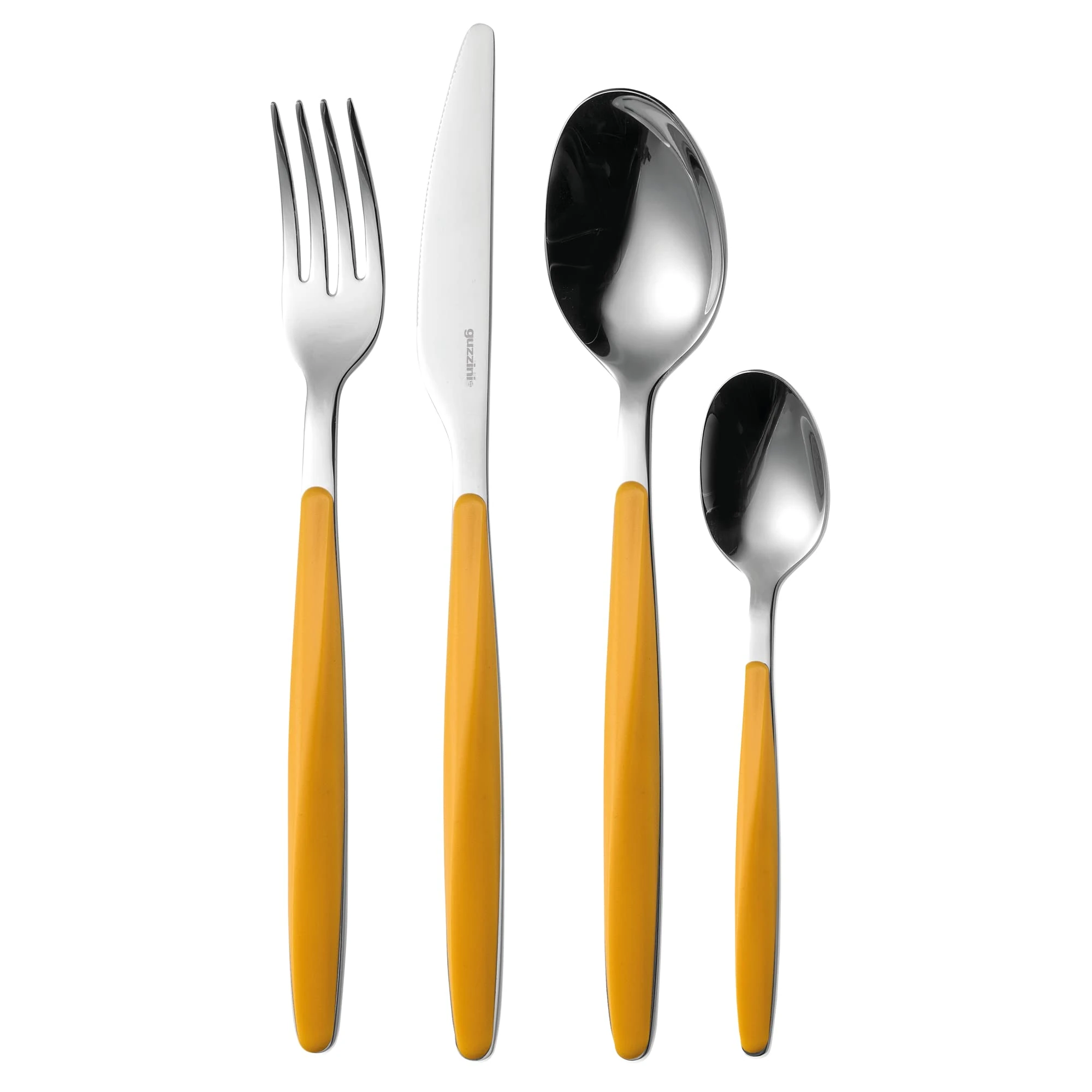 Ochre 24 Piece Cutlery Set My Fusion, Silver, Ocher